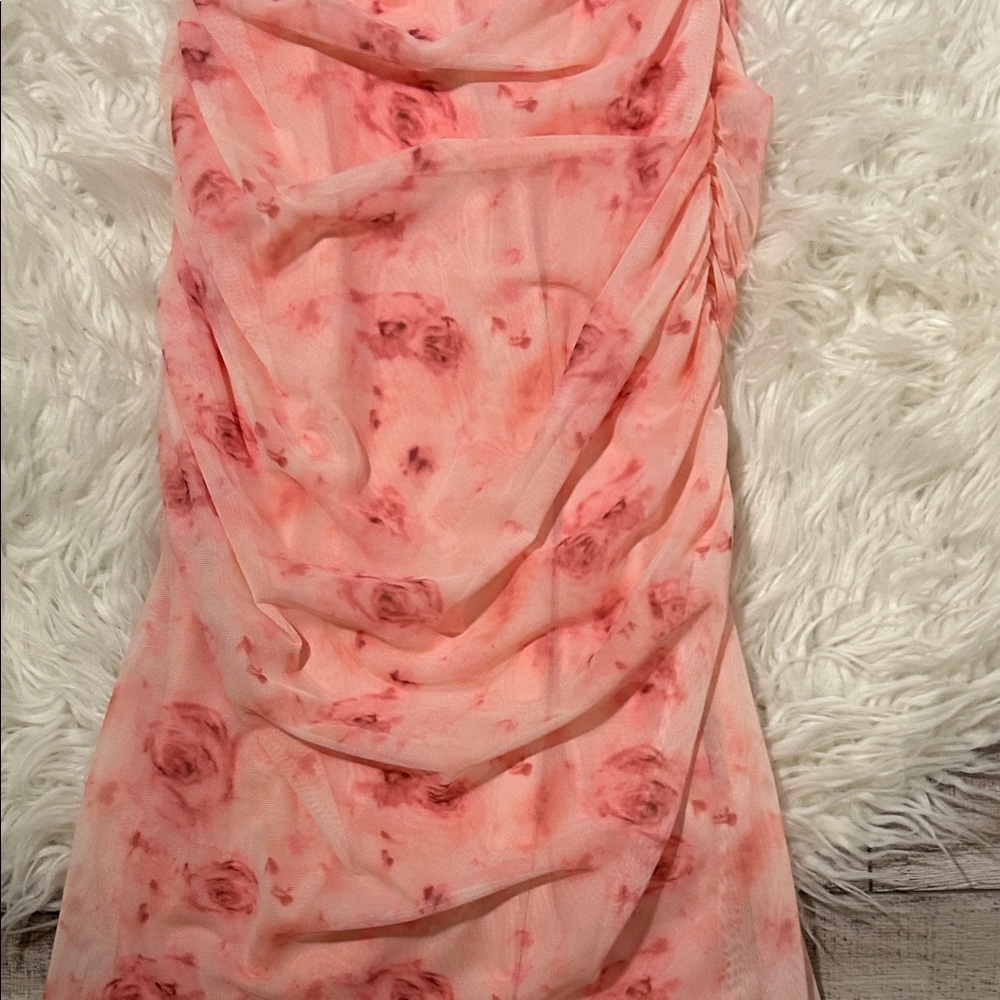 SHEIN Floral Pink Sleeveless Dress - Picture 2 of 5